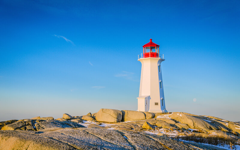 Peggy's Cove Lighthouse — Blue