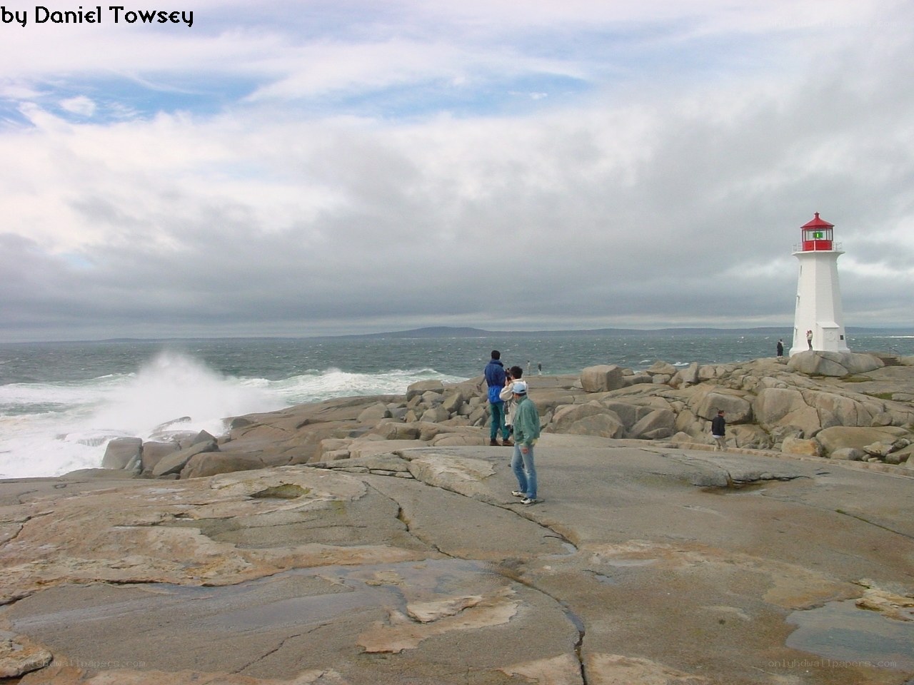 Peggy's Cove lighthouse scene