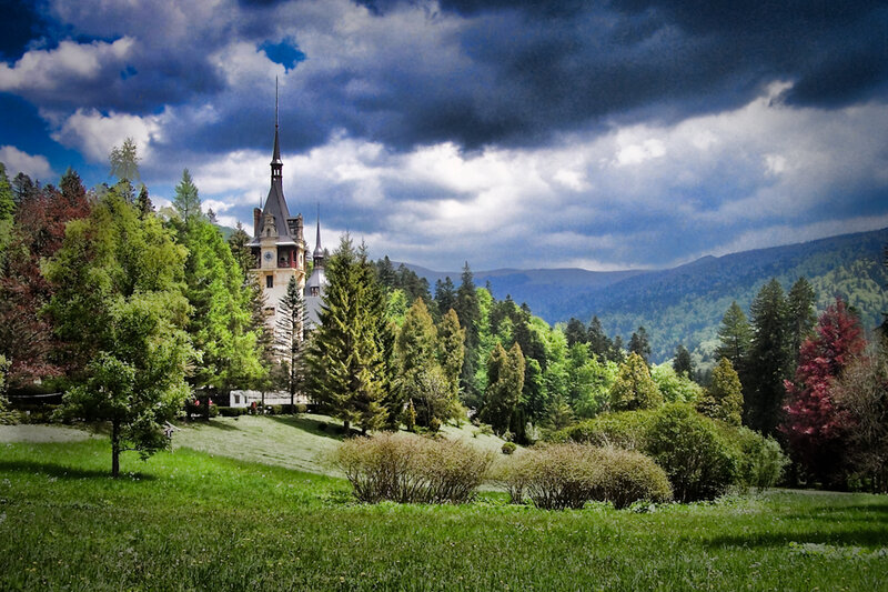 Peleș Castle in Forest
