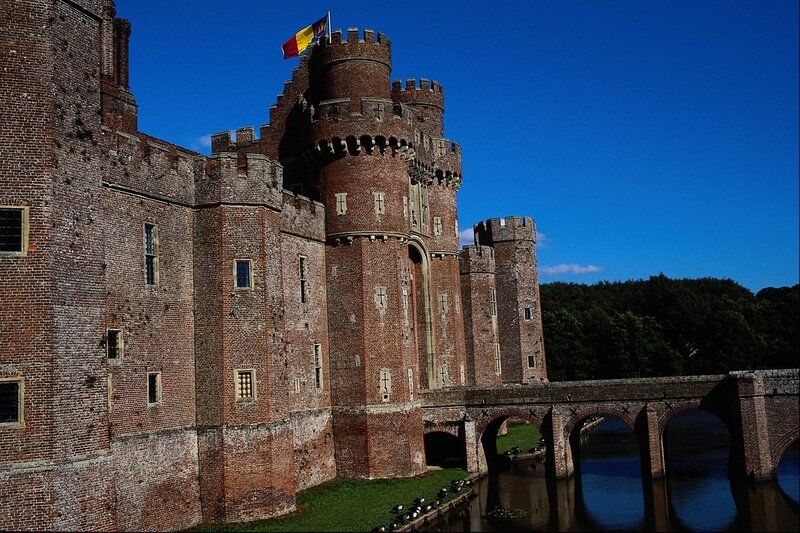 Pembroke Castle with flag