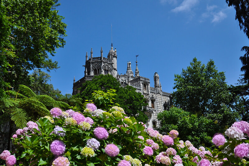 Pena Palace in Sintra — Blue