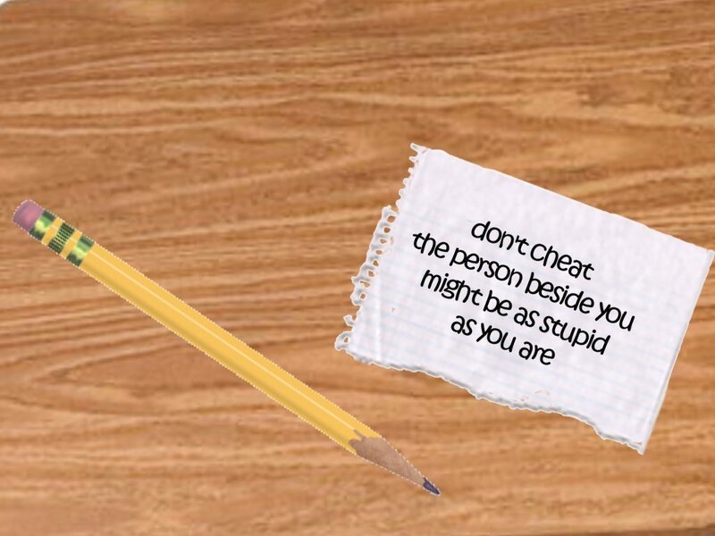pencil and note on wood