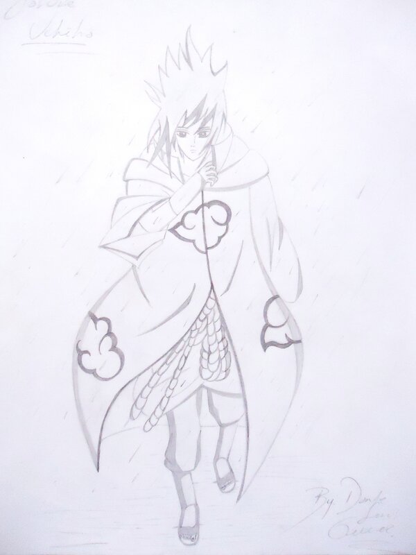 Pencil drawing of a character