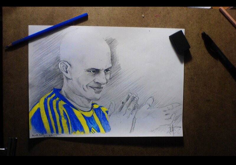 pencil drawing of a man