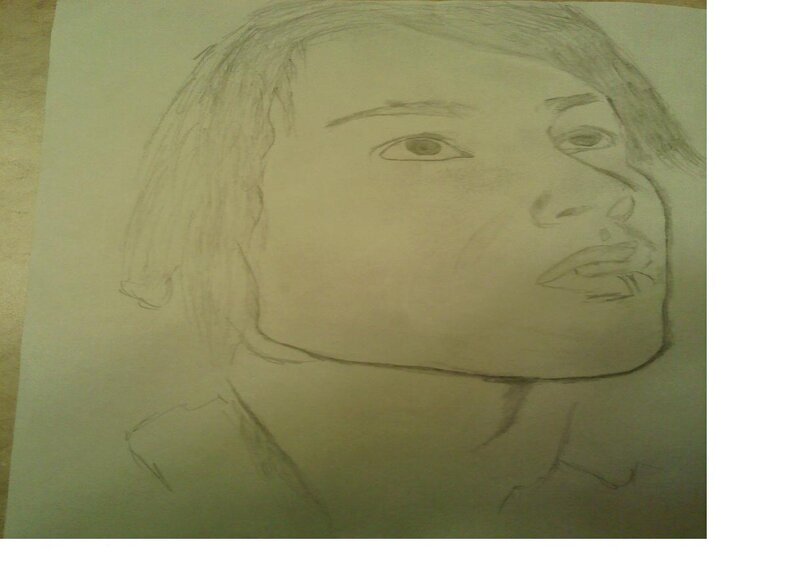 Pencil Drawing of a Person