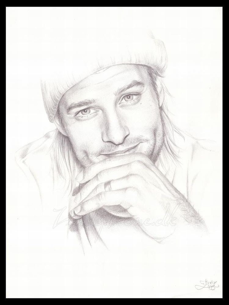 pencil portrait of man