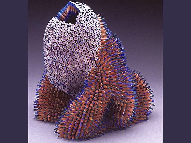 pencil sculpture of a creature