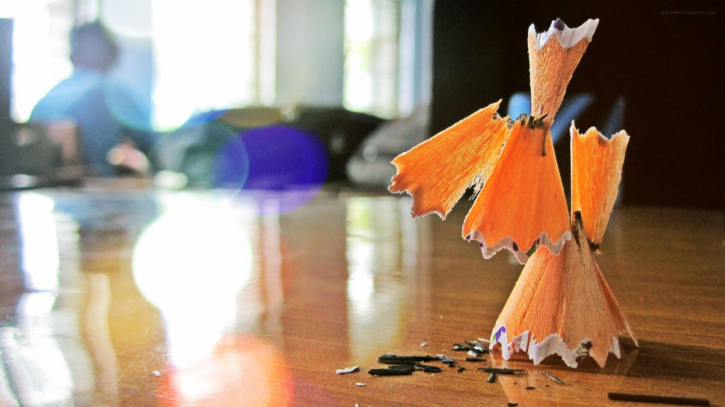 Pencil shavings sculpture