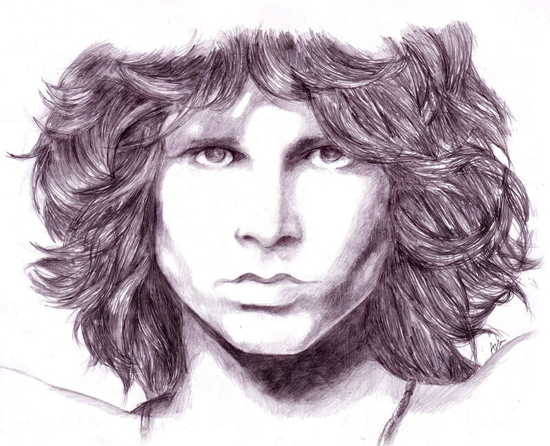 pencil sketch of a man