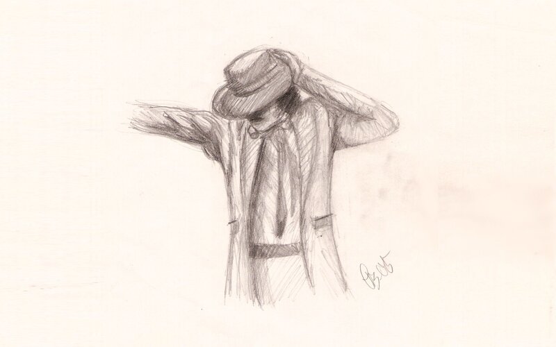 pencil sketch of a man