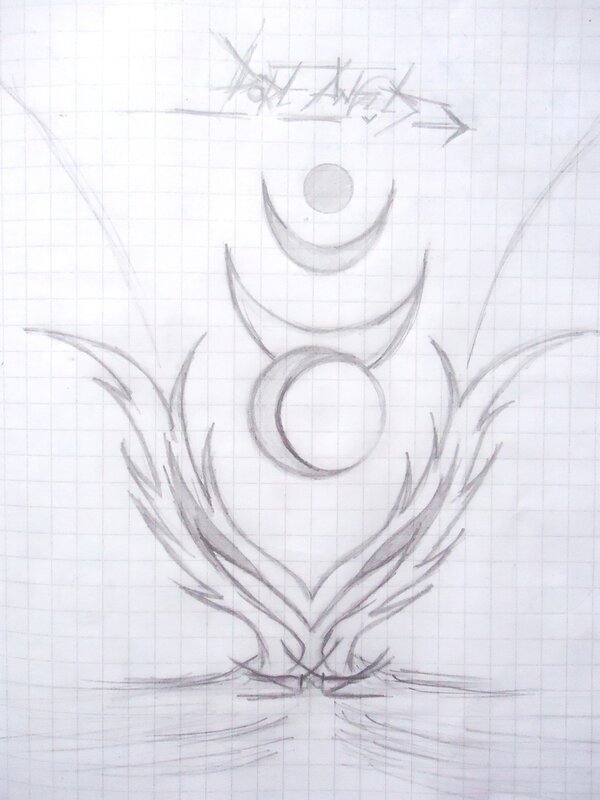 pencil sketch of a symbol