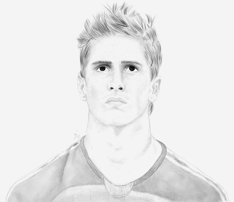 pencil sketch of a young man