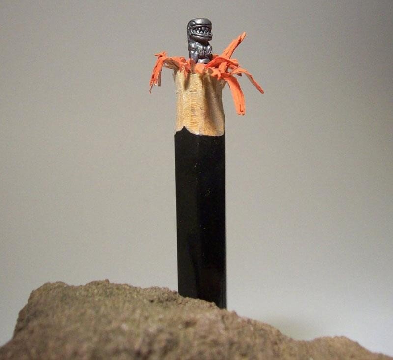 pencil tip sculpture