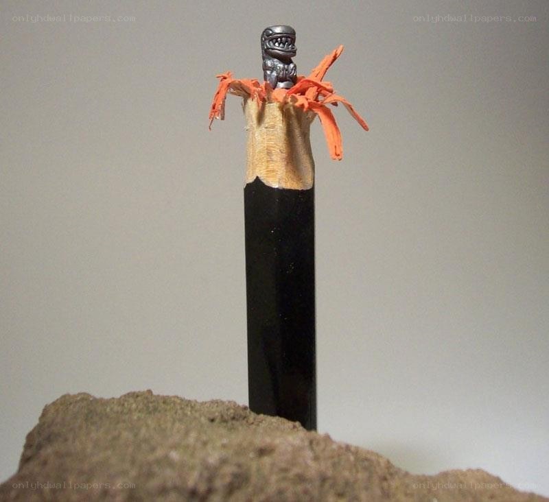 pencil tip sculpture