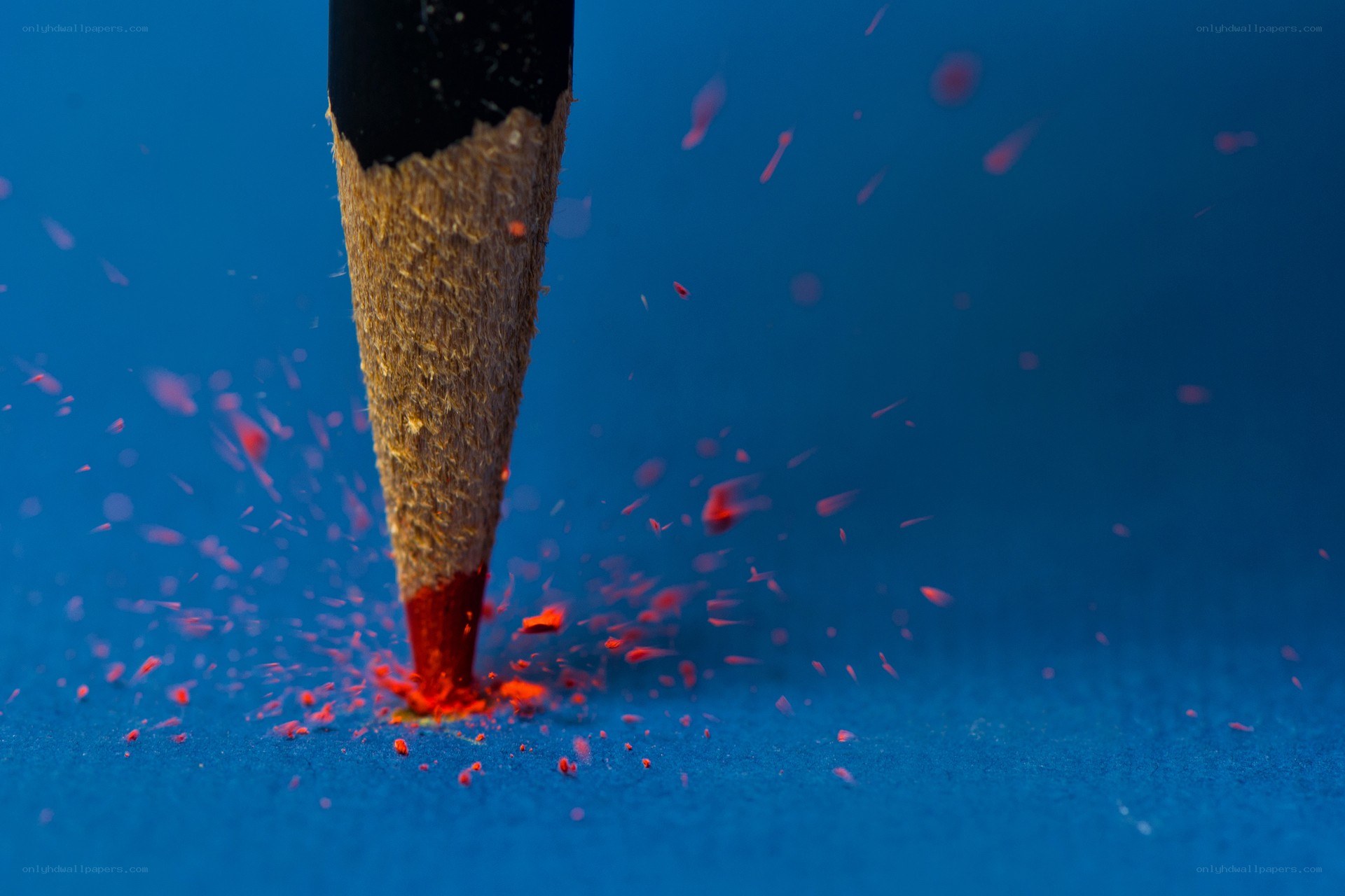 pencil tip shattering on impact