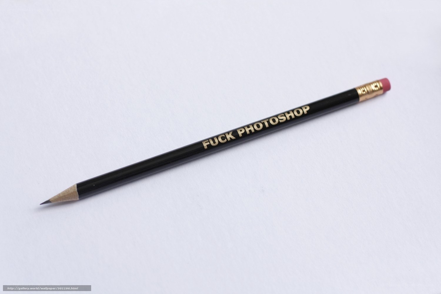 Pencil with offensive text