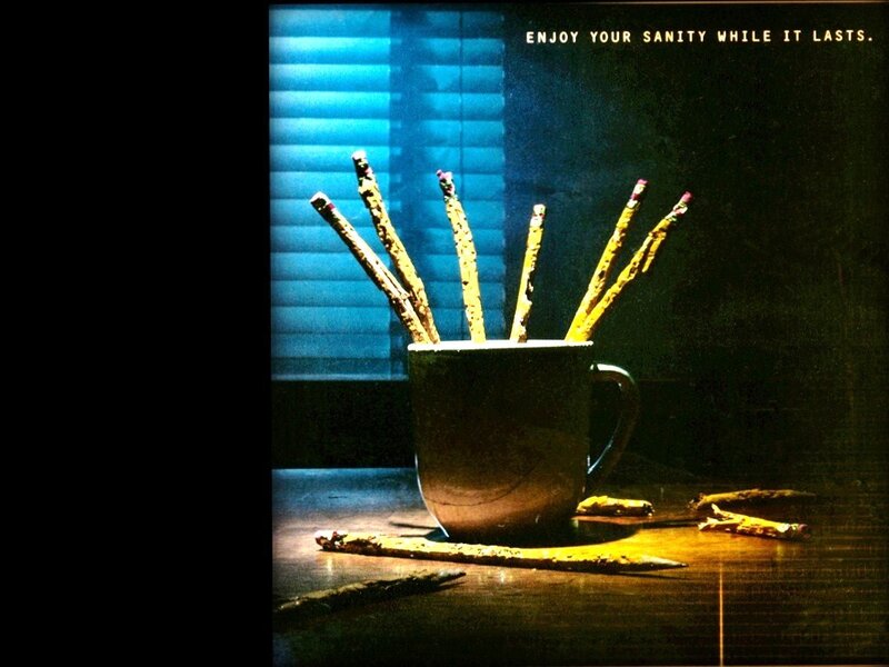 Pencils in a mug