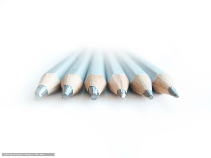 Pencils in a row