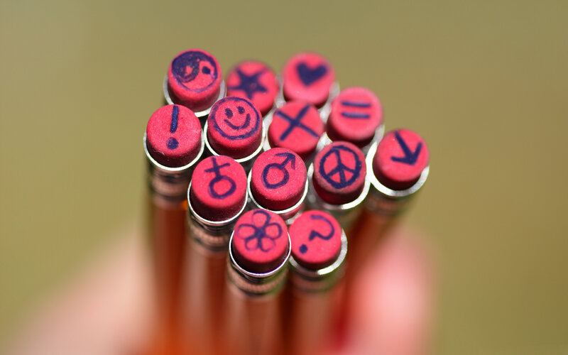 Pencils with Symbols