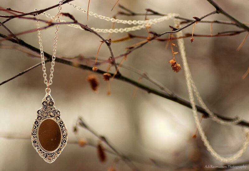 Pendant Necklace on Branch