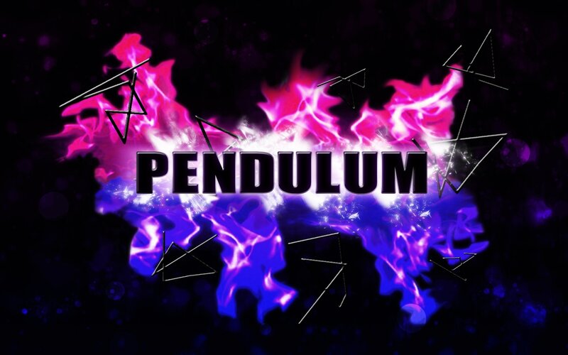 Pendulum logo with energy effects