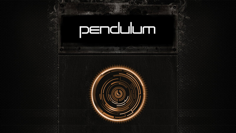 Pendulum logo with glowing design