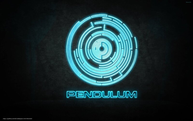 Pendulum logo with maze design