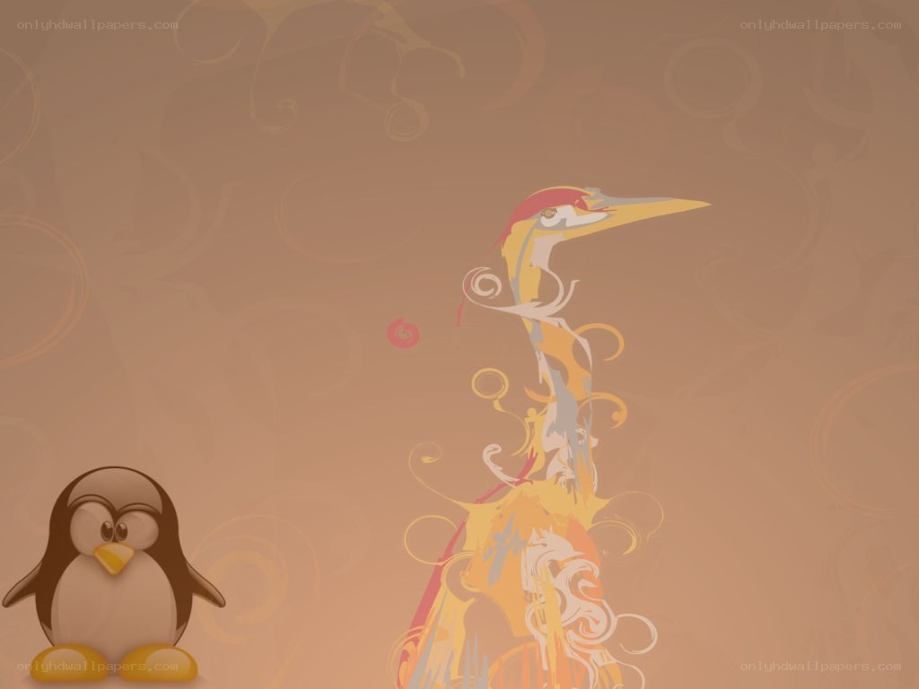 penguin and bird illustration