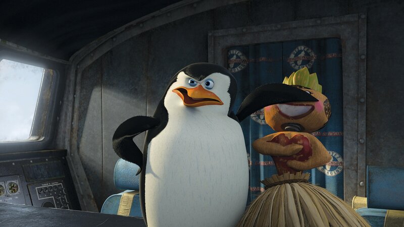 Penguin and Doll in Cockpit