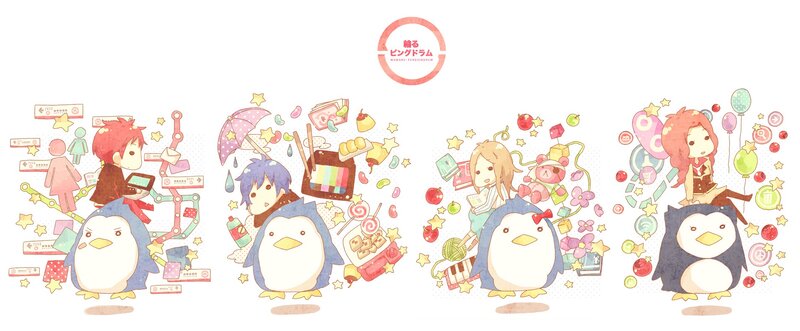 Penguin character illustrations