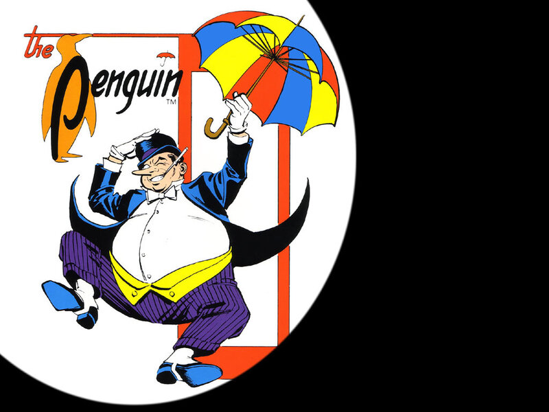 Penguin Character in Suit — Blue