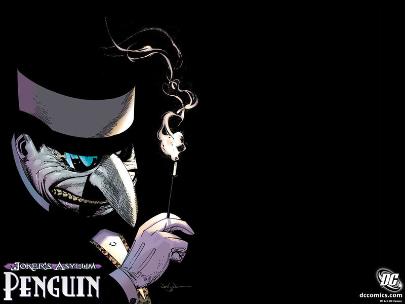 Penguin Character Smoking