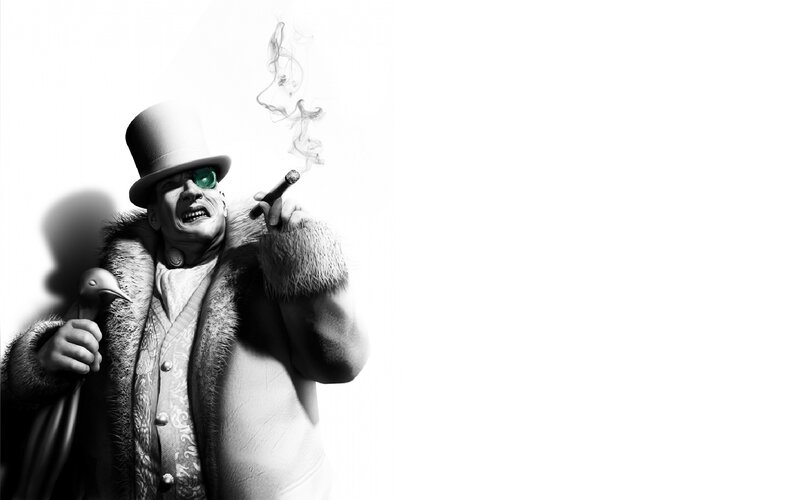 Penguin character with cigar