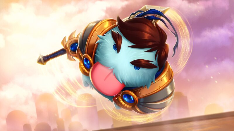 Penguin Character with Sword