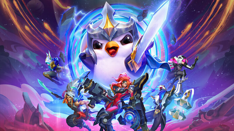 Penguin Character with Warriors