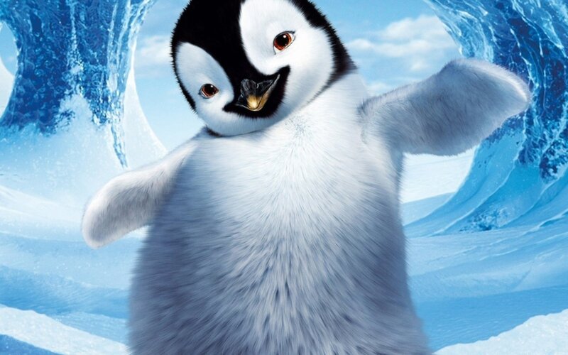 Penguin Chick — Blue, Playful