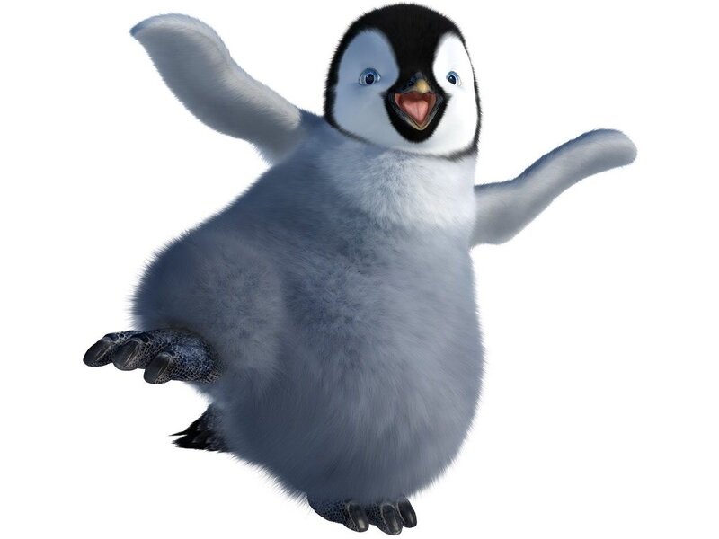 Penguin Chick — White