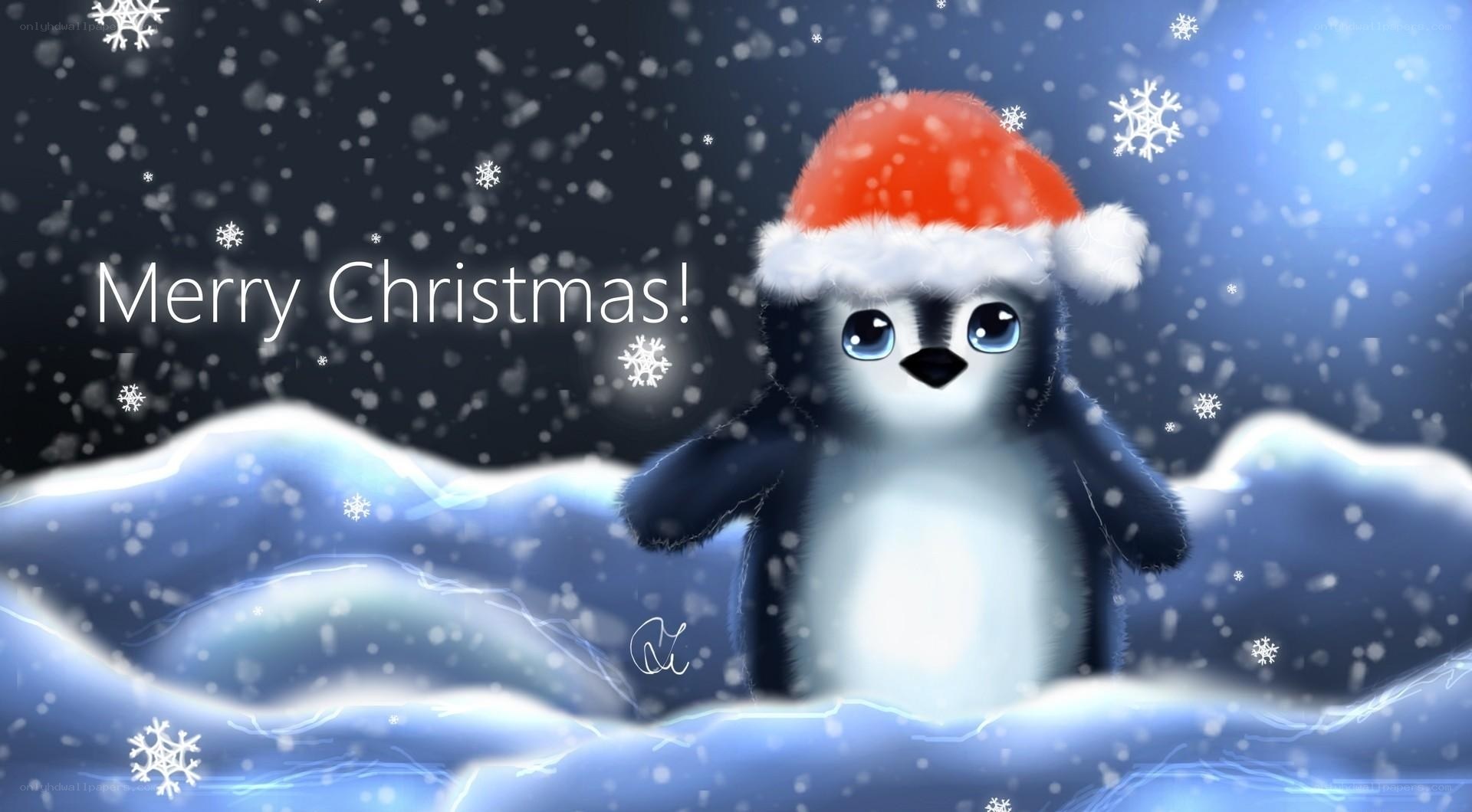 penguin christmas greeting