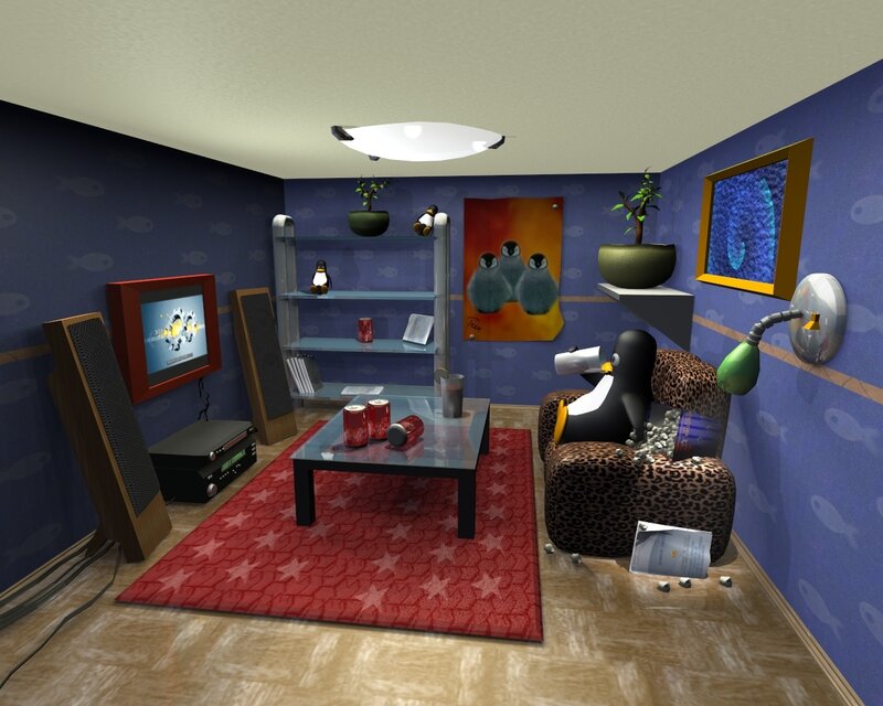 Penguin in Armchair
