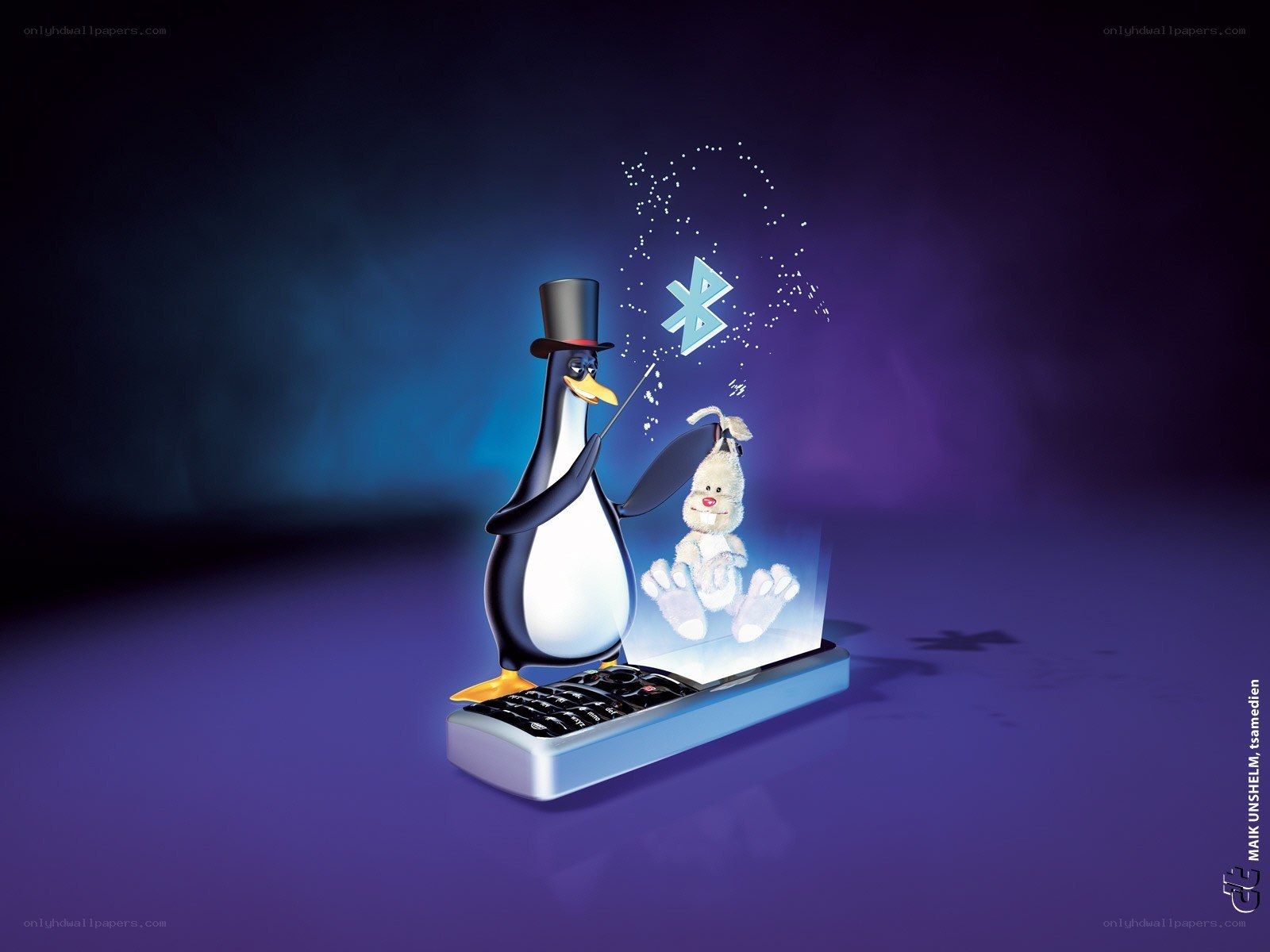 Penguin magic with Bluetooth