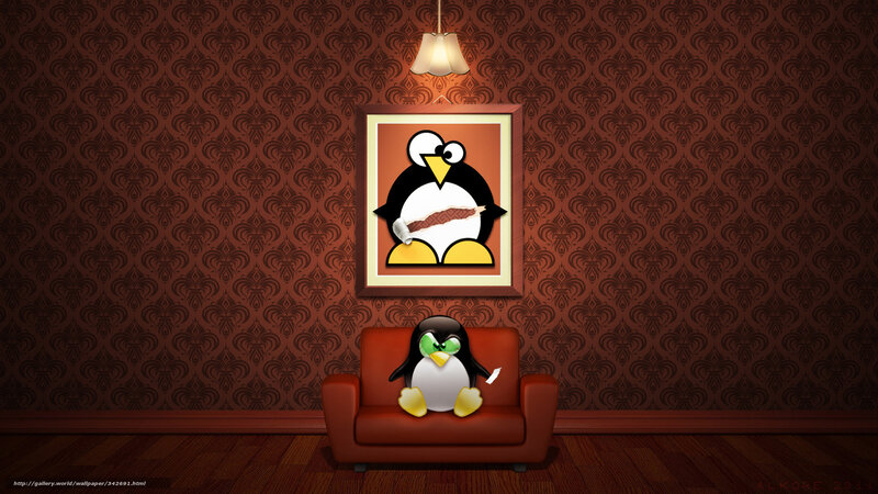 Penguin on a Sofa