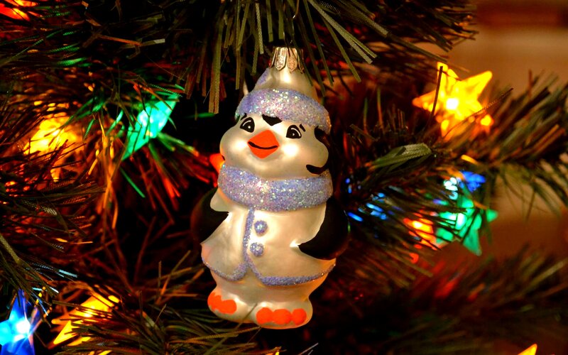 Penguin Ornament — Green