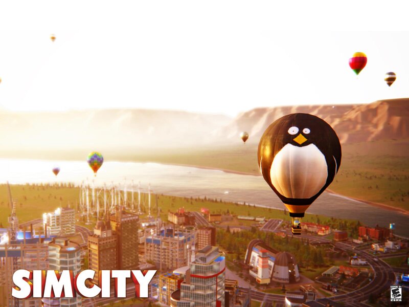Penguin-shaped Hot Air Balloon