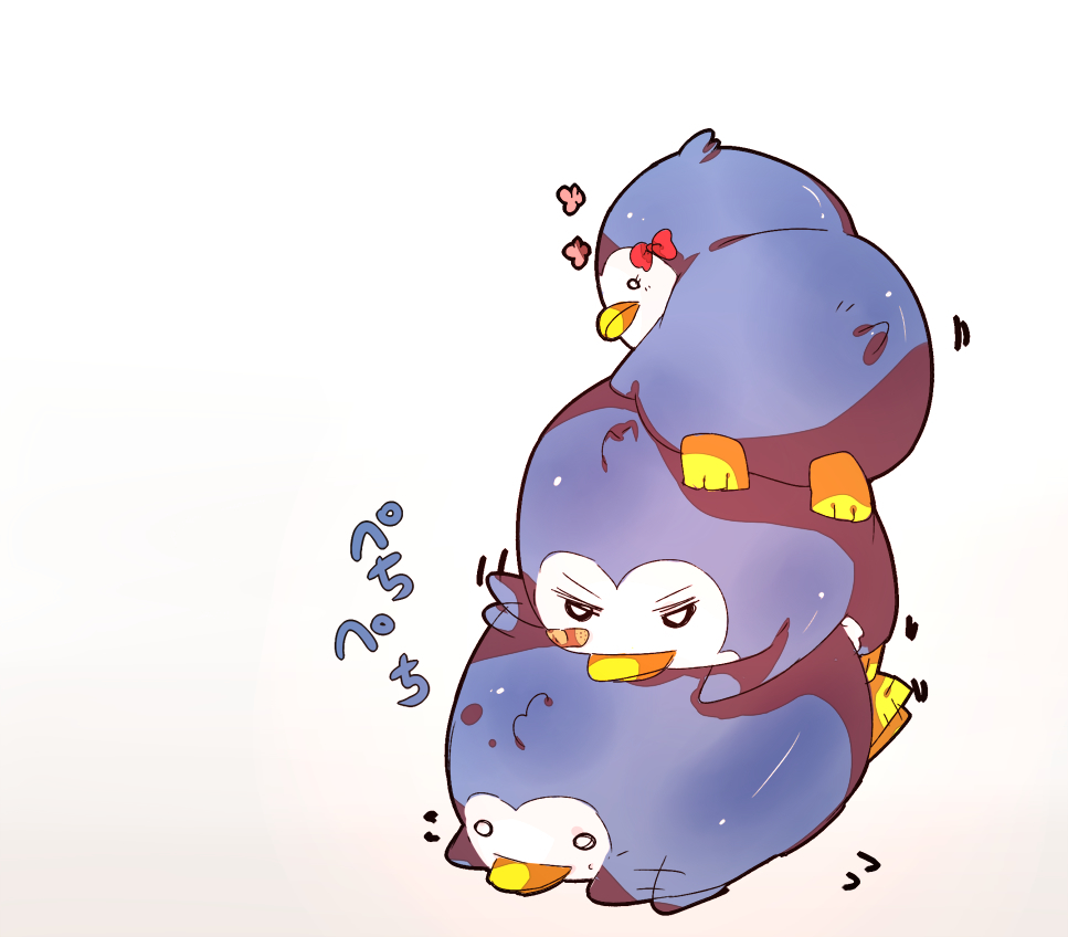 Penguin stack illustration