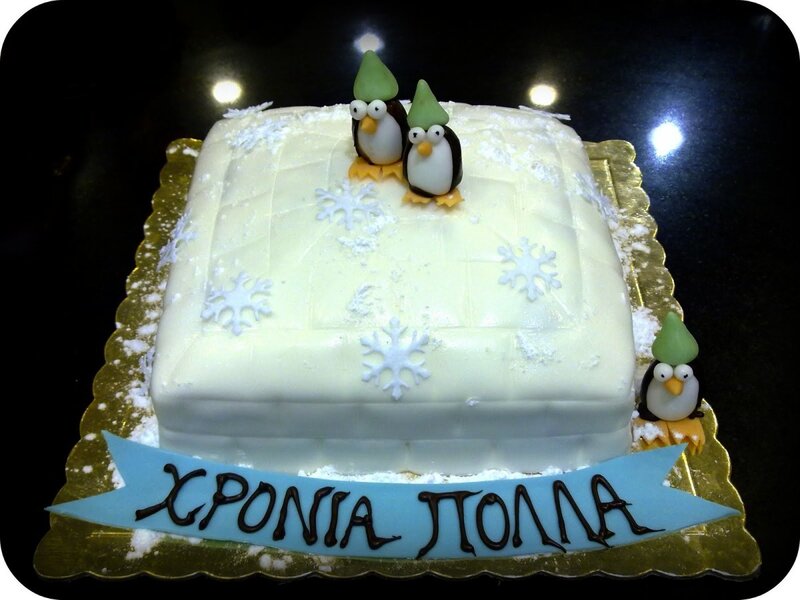 Penguin-themed Cake