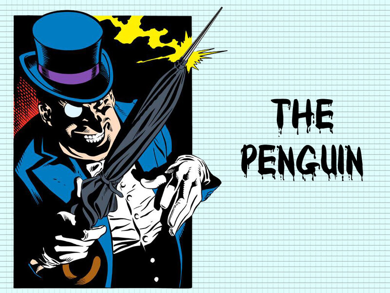 Penguin Villain Character — Blue
