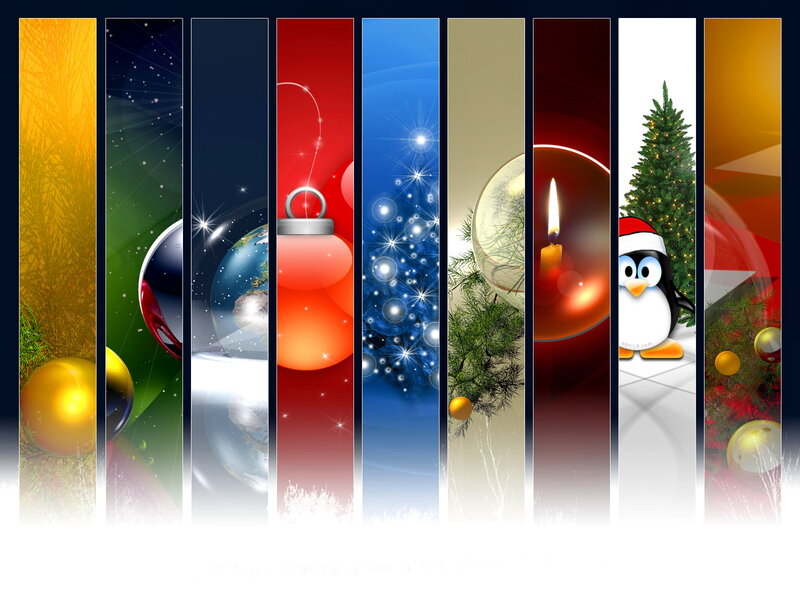 Penguin with Christmas Tree