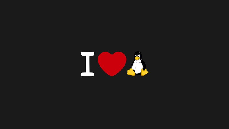 Penguin with Heart Symbol