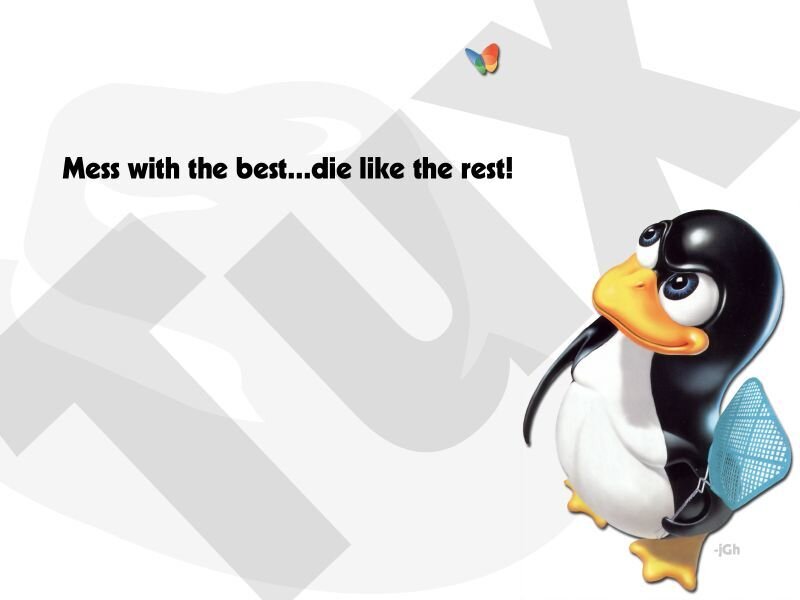 Penguin with Net — Black