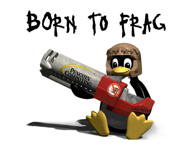 Penguin with Weapon — Black